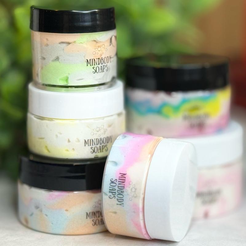 Rose & Lavender Whipped Body Butter Non-Greasy Whipped Natural Shea and Mango Butter Body Butter Jojoba Oil Luxurious Butter.