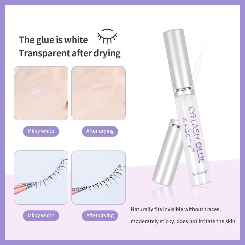 Long Lasting Eyelash Glue, Natural Lashes Glue, False Eyelashes Glue, False Eyelashes Quick-drying Glue, Eye Music Festival Christmas Makeup Accessories, Flawless Spring Cosmetic Gift, Summer Makeup Tool, Makeup Products, Lashes Glue, Lashes Clusters Glue