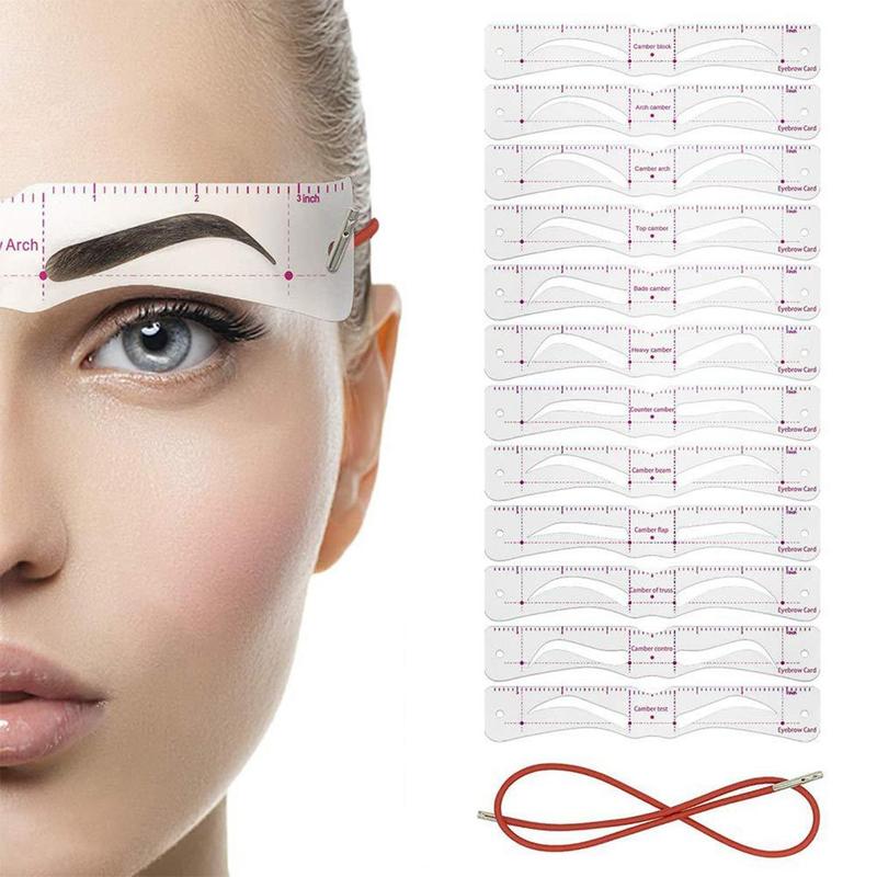 Headband Eyebrow Template, Headband Eyebrow Auxiliary Tool, Eyebrow Drawing Tool, Eye Brow Stencils, Eye Makeup Tool for Women Eyebrow Shaping