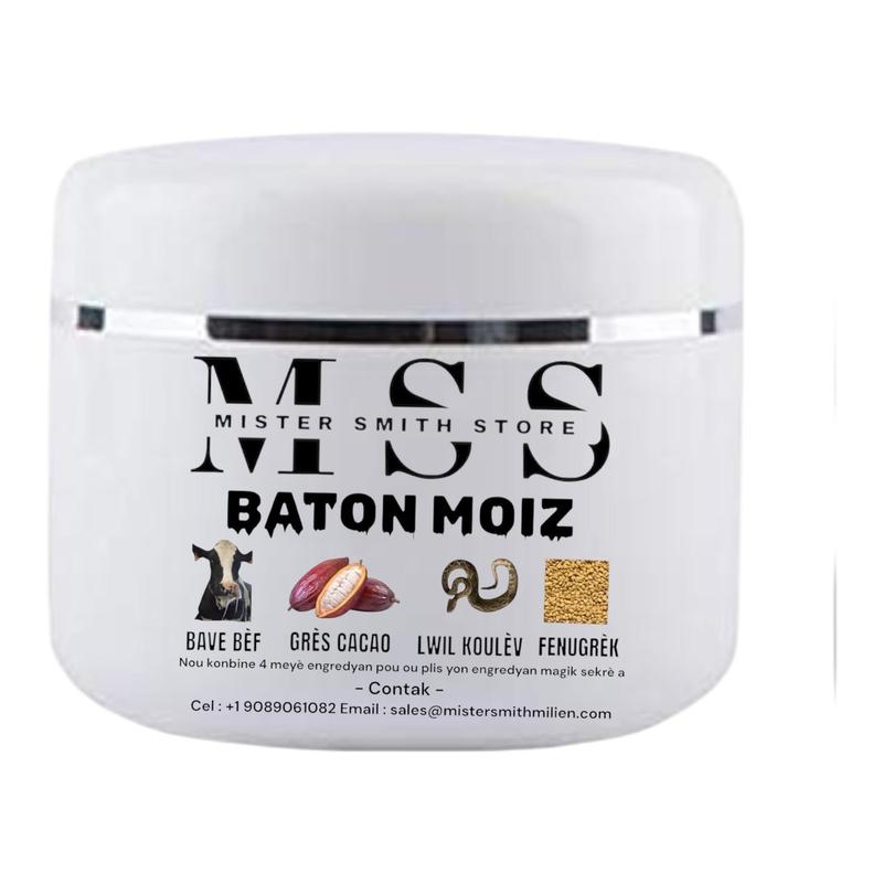 Baton Moiz Butter combine with Gres Cacao butter , Bave BÈF, Lwil Koulev And Fenugreek