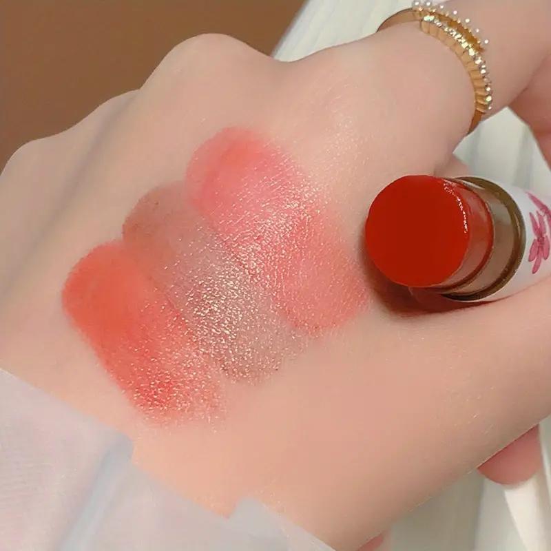 Strawberry Flavored Moisturizing Lipstick, Long Lasting Tinted Lip Balm, Hydrating Lip Gloss for Girls & Women, Christmas Gift