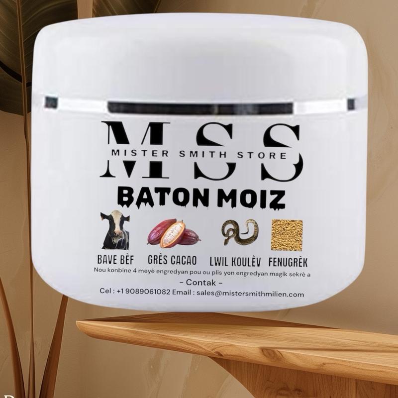 Baton Moiz Butter combine with Gres Cacao butter , Bave BÈF, Lwil Koulev And Fenugreek