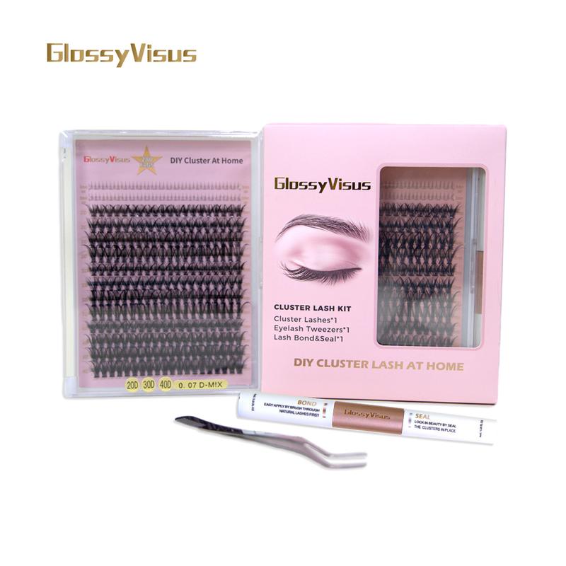 GV Lash Clusters Kit,eyelash extensions free shipping,DIY eyelashes cluster at home,DIY Eyelashes Extension Kit and Lash Clusters For Beginner DIY Individual Lash Extensions, lashes lashclusters