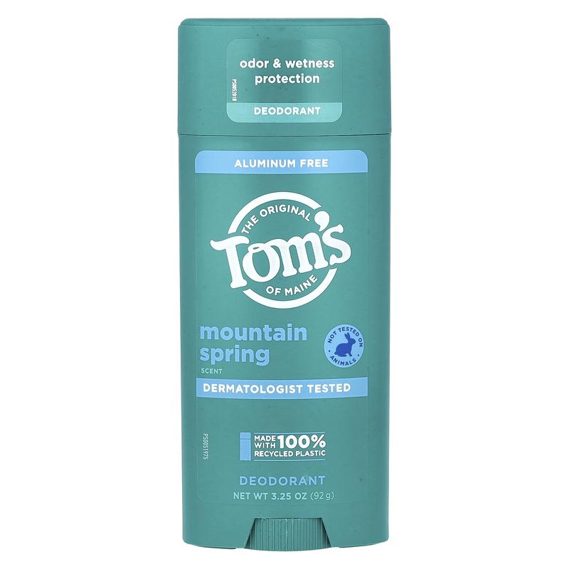 Tom's of Maine Aluminum Free Deodorant, Mountain Spring, 3.25 oz (92 g)