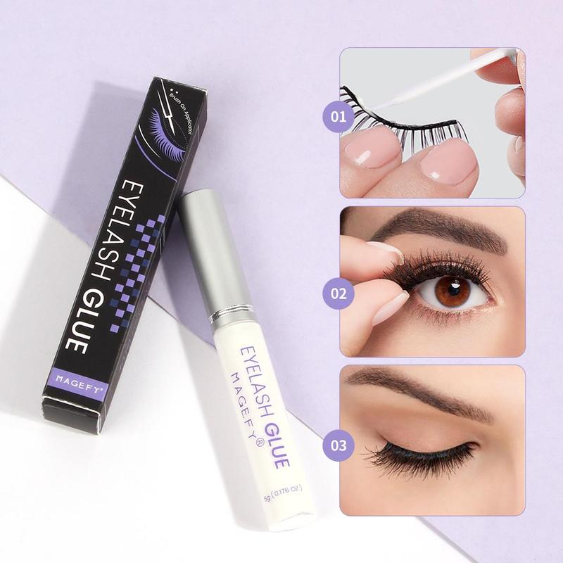 Long Lasting Eyelash Glue, Natural Lashes Glue, False Eyelashes Glue, False Eyelashes Quick-drying Glue, Eye Music Festival Christmas Makeup Accessories, Flawless Spring Cosmetic Gift, Summer Makeup Tool, Makeup Products, Lashes Glue, Lashes Clusters Glue