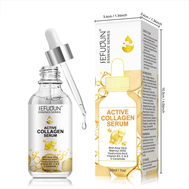 Collagen Facial Essence, 2 Counts Moisturizing Skin Care Serum for Firming Skin, Hydrating Skin Care Product for Women & Girls