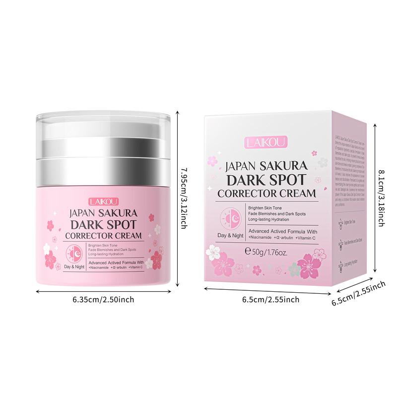 Sakura Facial Spot Cream, 2 Counts set Moisturizing Face Cream for Dark Spot Corrector, Hydrating Facial Moisturiser, Face Lotion for Women & Men