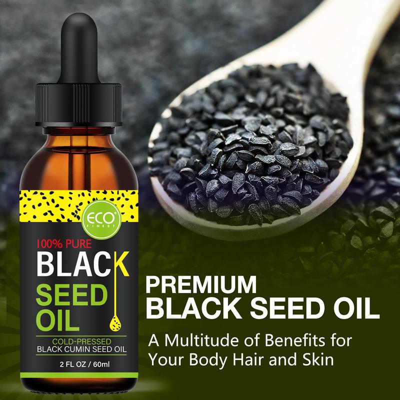 ECO Black Pepper Essential oil 100% pure, glycerin infused into all skin types nourishes skin care ideal for face, body, hair, nail massage