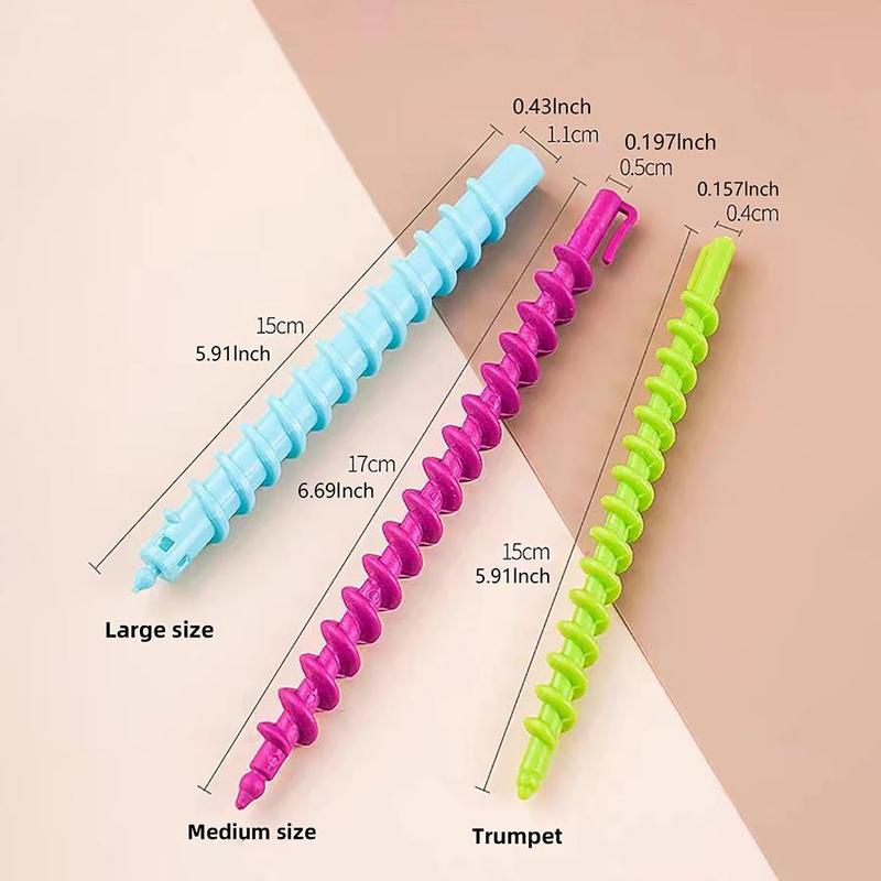 Heatless Hair Curler Screw, Hairdressing Salon Professional Tools Screw Rods Hair Rollers, Spiral Hair Curler Perm Rods, Hair Styling Accessories For Women, Christmas Gift