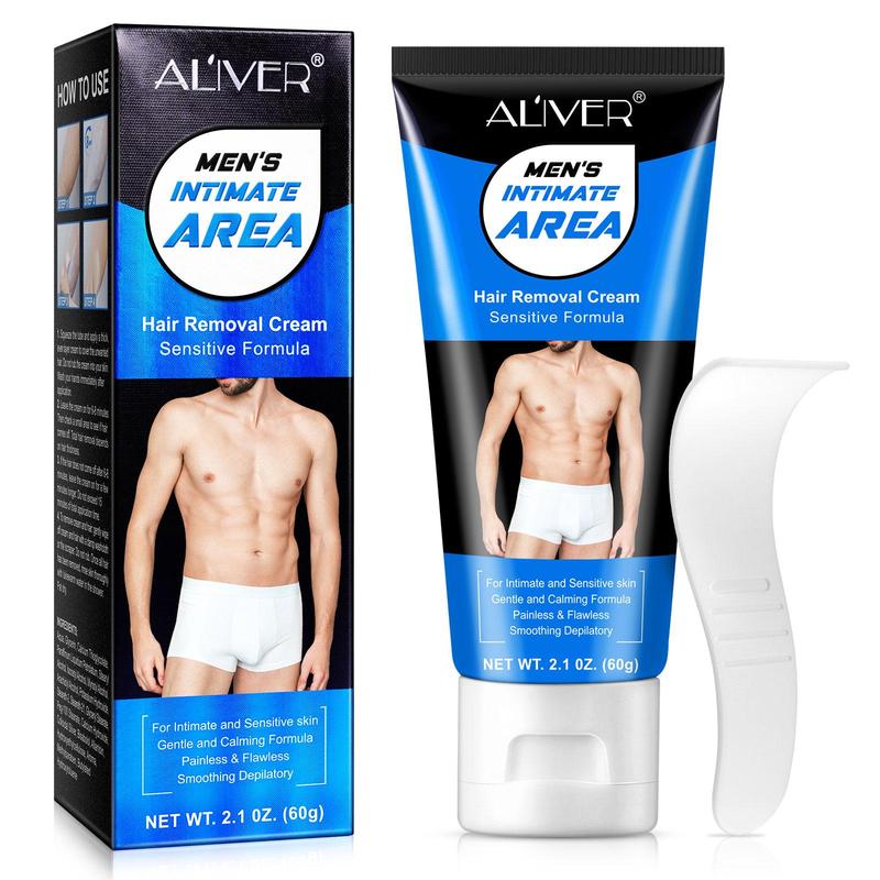 Men's Intimate Area Hair Removal Cream, 1 Box 2 Boxes Gentle Formula Hair Removal Cream, Suitable for Arms, Legs, Underarms