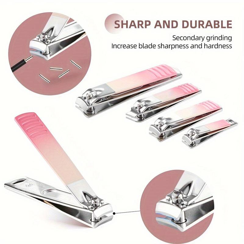 Manicure Set With Storage Case, 1 Set Portable Multi-functional Nail Clipper Kit Pedicure Care Tool, Nail Kit For Women & Men