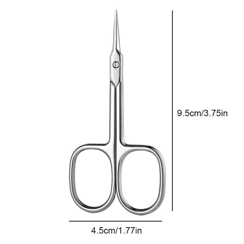 Stainless Steel Nail Clipper, 1 Count Durable Nail Scissors, Exfoliating Scissors, Dead Skin Remover, Manicure Tool for Home & Salon Use