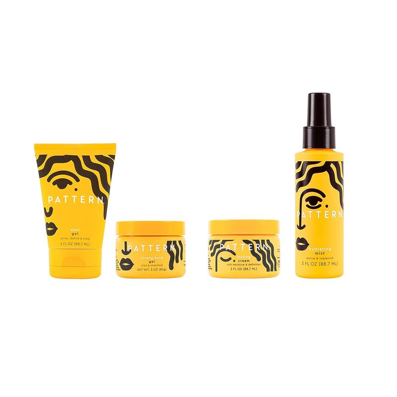 Beauty Mini Stylers Kit for Curly, Coily & Tight Textured Hair - Includes Hydrating Mist, Curl Gel, Styling Cream & Strong Hold Gel Haircare Moisturize Moisturizer Moisture