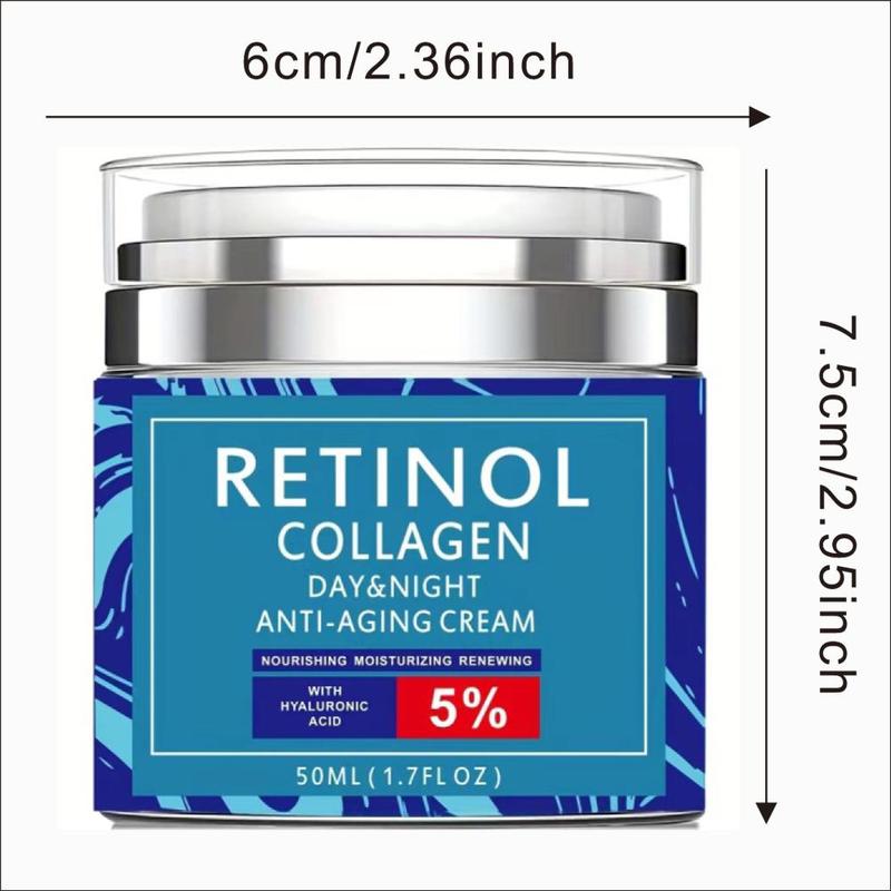 Retinol & Collagen Moisturizing Night Cream, Hydrating Nourishing Face Cream, Face Moisturizer for Women & Men All Skin Types