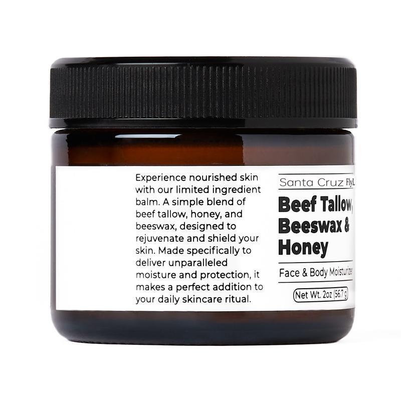 Beef Tallow Beeswax and Honey Face Moisturizer for Acne Organic Skincare Clear Skin Repair