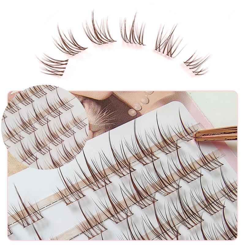 Natural Look Eyelashes Extensions, 1 Box Individual False Eyelashes, Self Grafting Eyelash Extensions, Soft False Eyelashes for Women Eye Makeup Enhancement