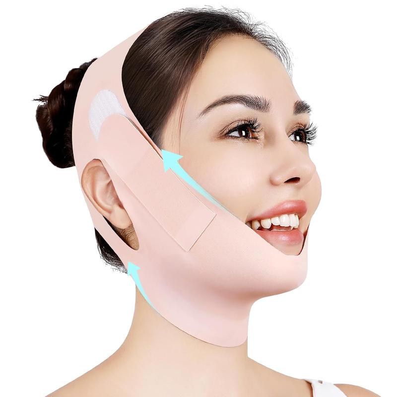 Chin Strap for Sleeping,Adjustable Chin Strap,Jaw Strap,Jawline Shaper,Face Slimming V Line Lifting Mask,Black,M Skincare Comfort