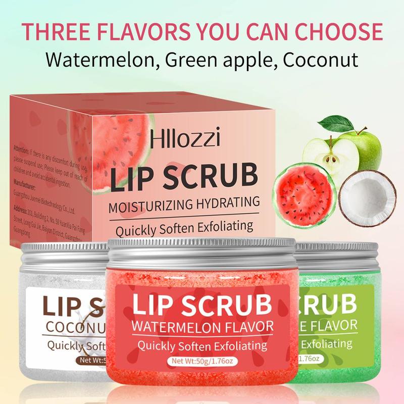 Lip Scrub, 1 Box Exfoliating Lip Scrub Cream, Moisturizing Lip Exfoliator, Lip Care Product for Women & Girls