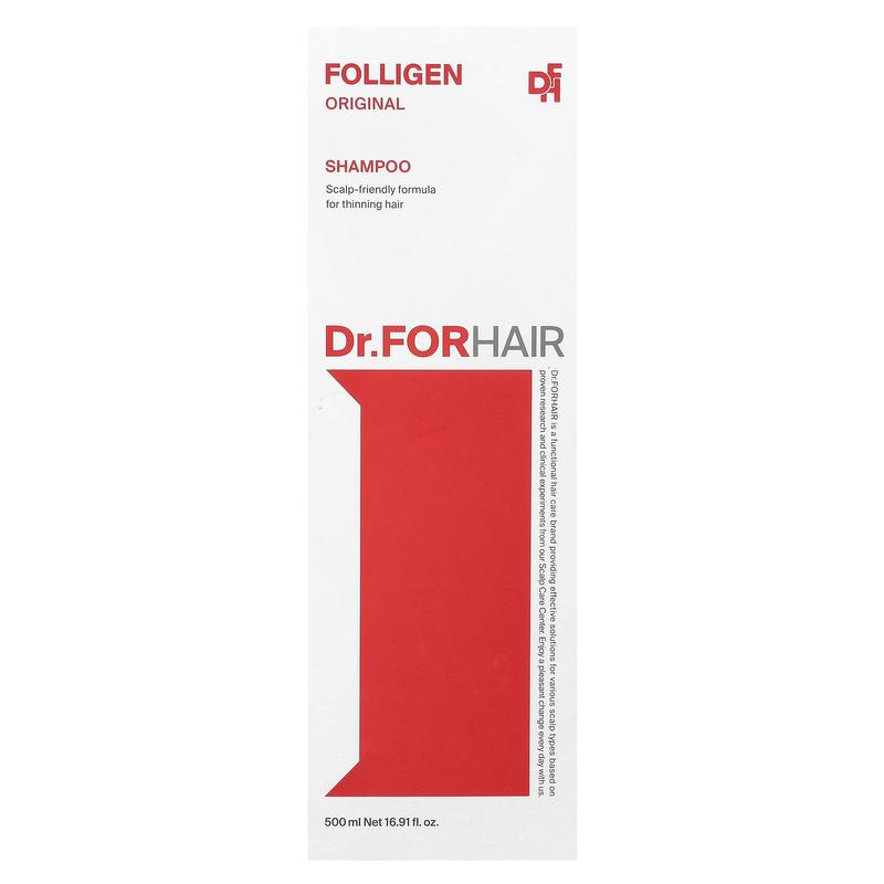 Dr.ForHair Folligen Shampoo, Original, 16.91 fl oz (500 ml)