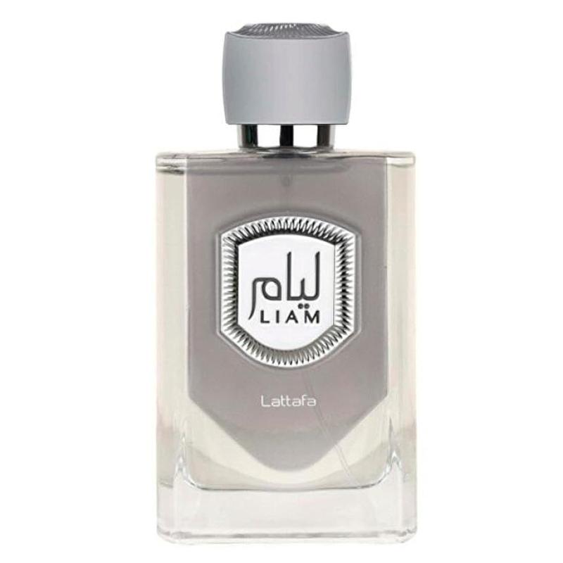 Lattafa Liam Grey Eau de Parfum Spray for Unisex, 3.4 Ounce