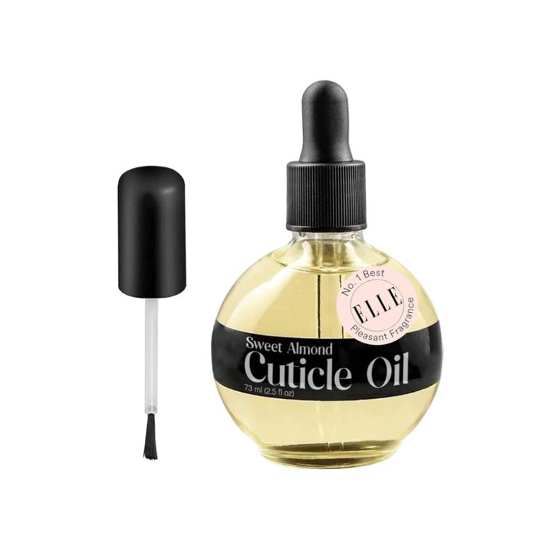 C CARE Sweet Almond Cuticle Oil For Nails - Repairs Cuticles Overnight - Dropper & Brush included - 2.5oz Moisturizer