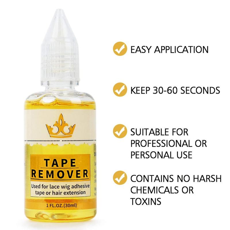 Tape in Extension Remover - Fast Acting Hair Extensions Hair Glue Lace Wig Glue Remover,Tape in Hair Extensions Adhesive Remover(Two Bottles)