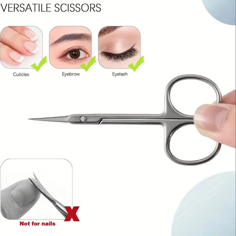 Stainless Steel Nail Clipper, 1 Count Durable Nail Scissors, Exfoliating Scissors, Dead Skin Remover, Manicure Tool for Home & Salon Use