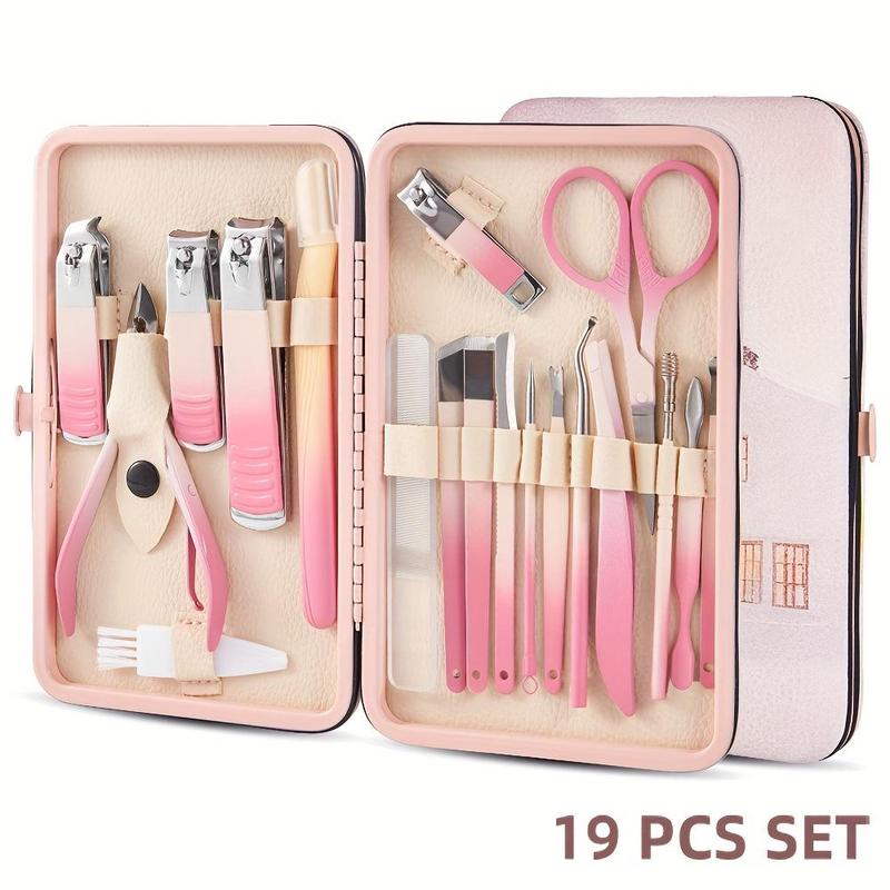 Manicure Set With Storage Case, 1 Set Portable Multi-functional Nail Clipper Kit Pedicure Care Tool, Nail Kit For Women & Men