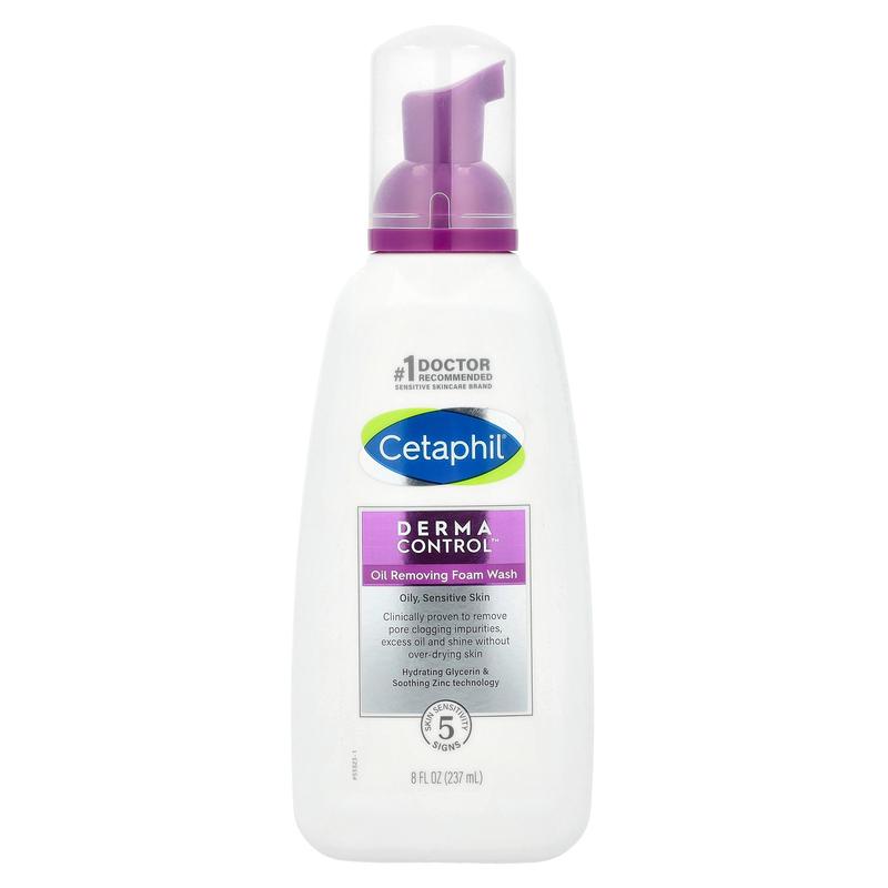 Cetaphil Derma Control™, Oil Removing Foam Wash, 8 fl oz (237 ml)