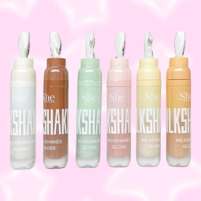 6 Set S.he Makeup Milkshake Lip Gloss Treatment Nourishing