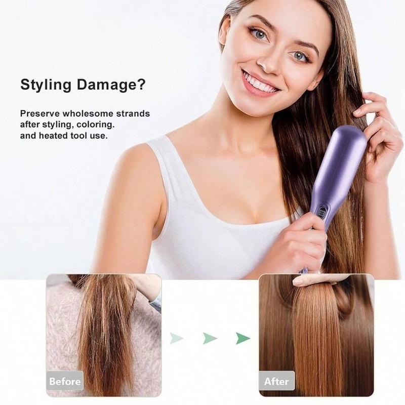 2 in 1 Hair Straightener Trimmer, 1 Set USB Rechargeable Hair Clipper for Women, Portable Hair Styling Tool for Home & Travel