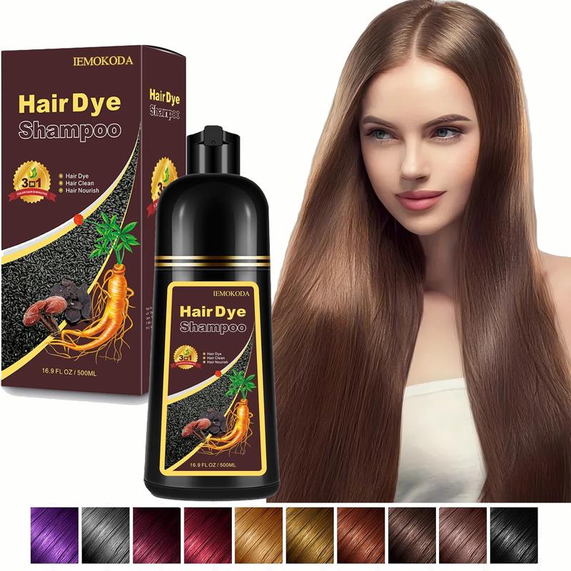 Coffee Hair Dye Shampoo 3 in 1 for Gray Hair, Long-lasting & Natual Hair Color Shampoo, Instant Hair Dye for Men Women, Effect in Minutes 16.9 Fl Oz(Coffee) Haircare