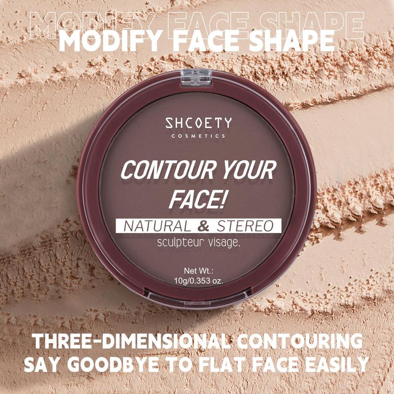 Natural Modification Bronzer, 1 Count Brown Contour Powder, Daily Facial Makeup, Brightening and Contouring Powder