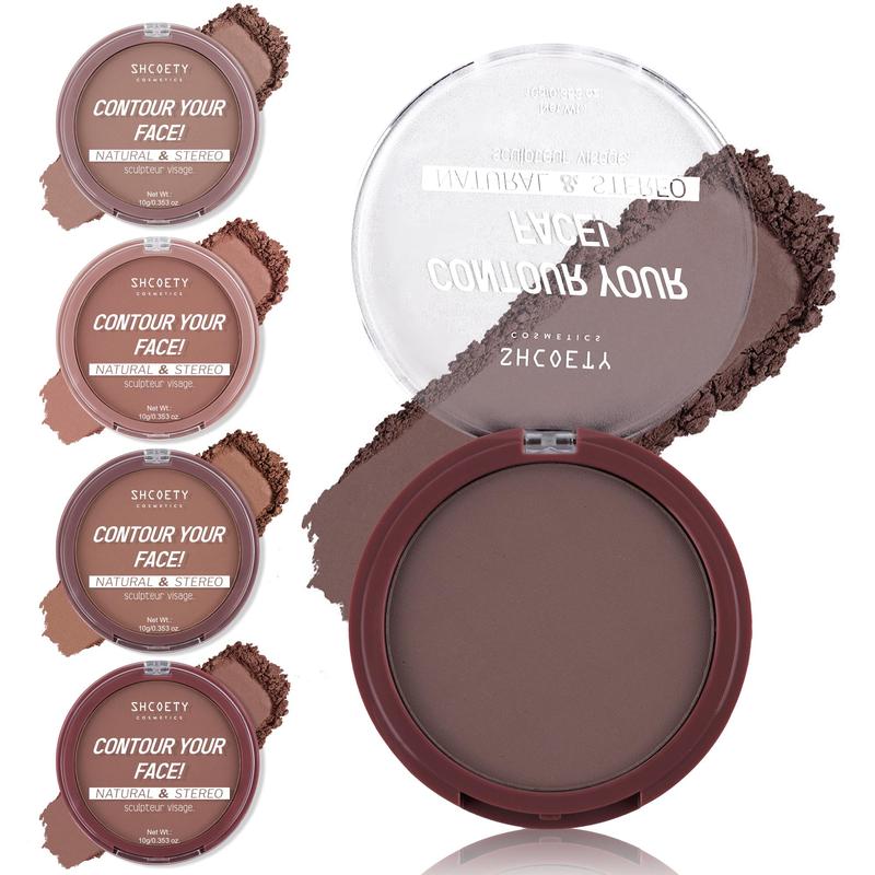 Natural Modification Bronzer, 1 Count Brown Contour Powder, Daily Facial Makeup, Brightening and Contouring Powder