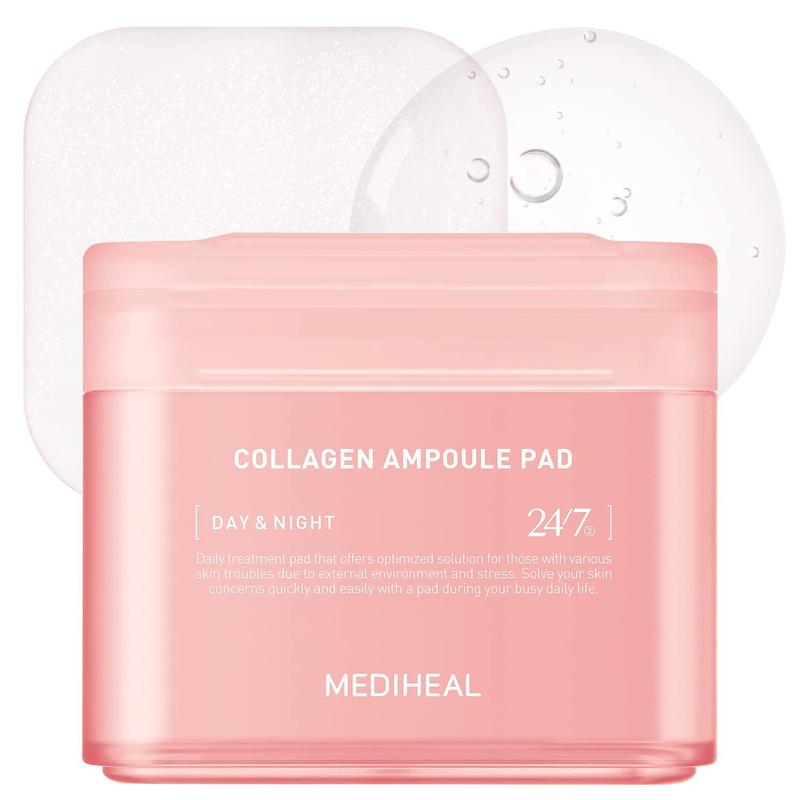 Mediheal Collagen Ampoule Pad 100 Pads Skincare Cleansing Daily Comfort Skin Repair Flower