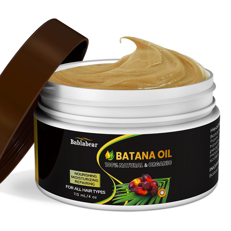 BABLABEAR 100% Unrefined Batana Oil from Honduras – Fuller, Thicker Hair for Women & Men, Silky Conditioning, Frizz Control & Color Care