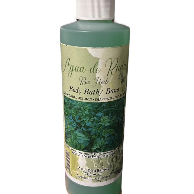 Agua Espiritual de Ruda - 8oz | Spiritual Rue Water for Protection and Cleansing bath bano  Religious