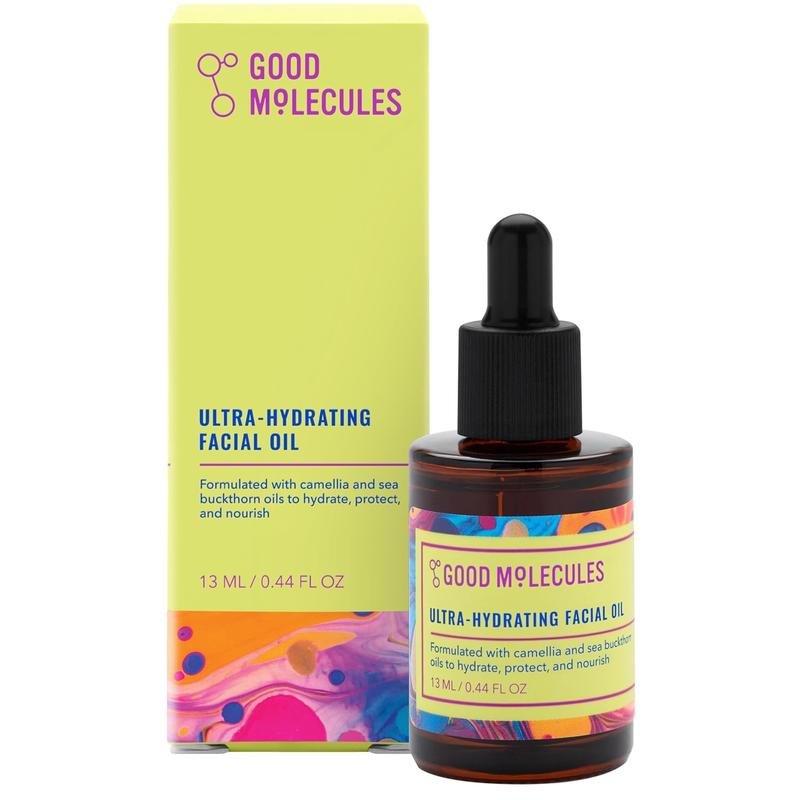 Good Molecules Ultra-Hydrating Facial Oil - Moisturizing, Facial Oil for Dewy Glow - Skincare for Face with Sea Buckthorn and Camellia Oil