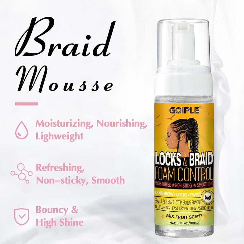 Smoothing Braid Gel for Perfect Braids, Locs, and Twists - High Shine, Frizz-Free, and Long-Lasting Hold