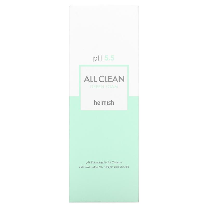 Heimish All Clean Green Foam Facial Cleanser, 5.29 oz (150 g)