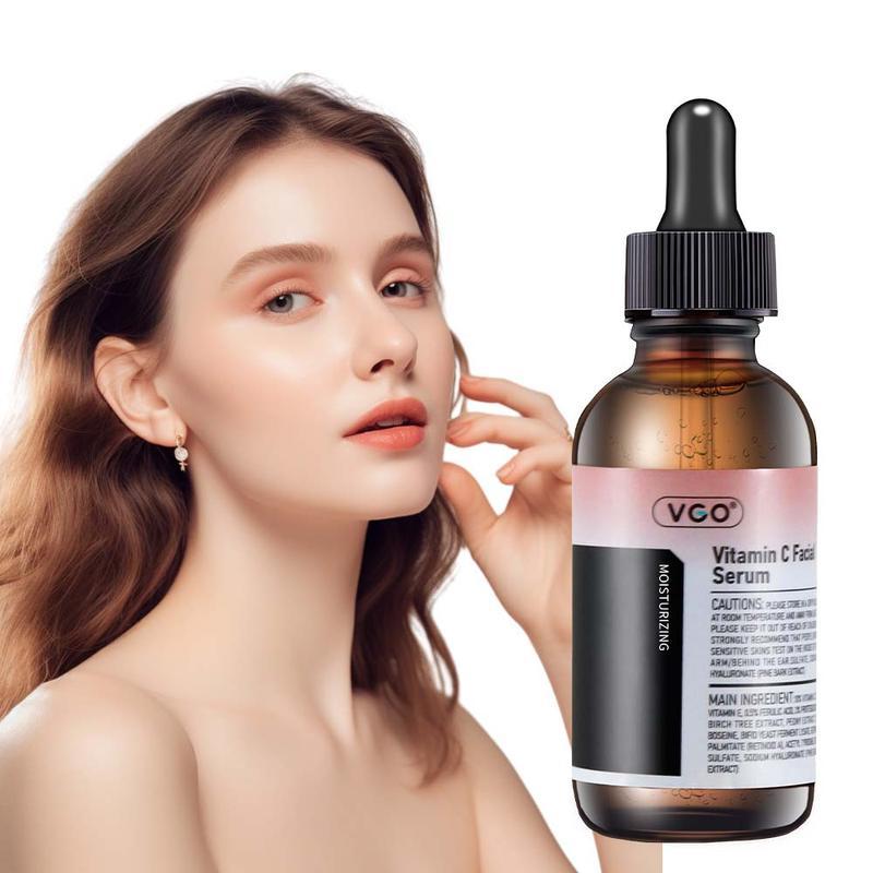 VGO Vitamin C And  Vitamin E 30ml Facial Serum Essence Cream-A, Moisturizer for Improved Skin Spots and Acne Marks, Skin Repair and Fine Lines Reduction Skincare Comfort