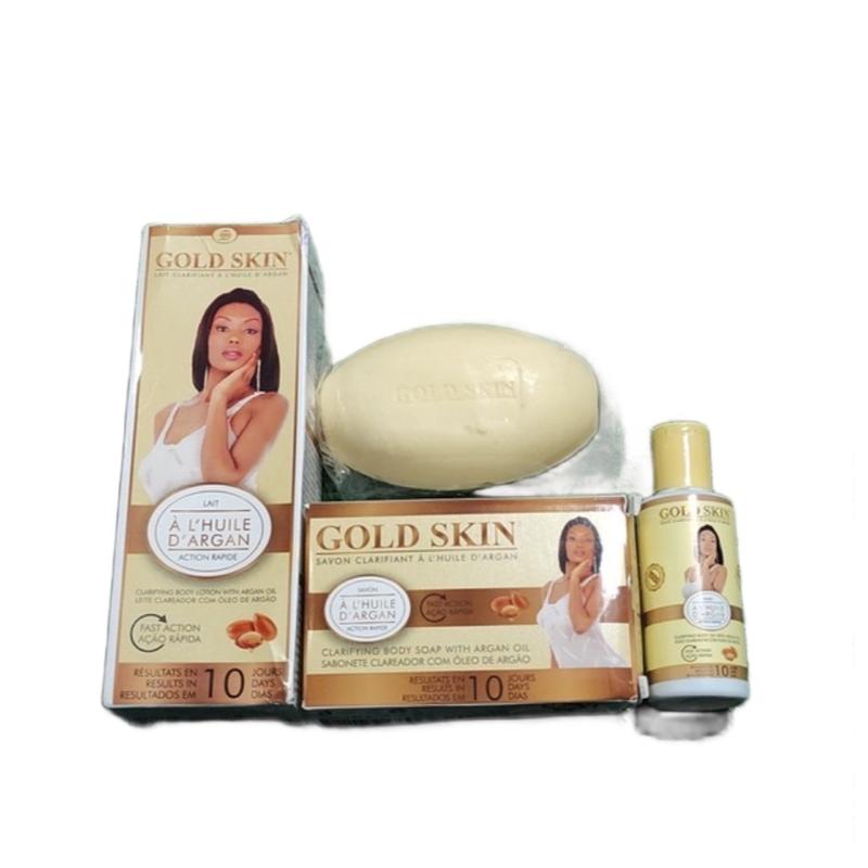 Gold Skin Clarifying Body Soap with Argan Oil for Moisturized and Improved Skin - Body Care, Comfort