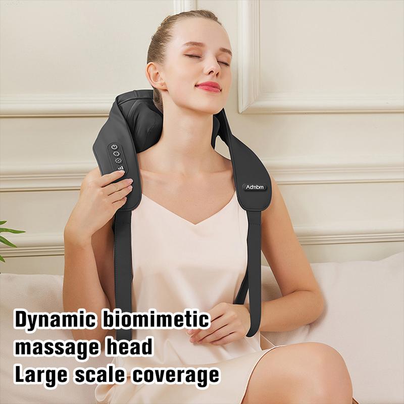 Neck Massager for Pain Relief Deep Tissue, Portable Shiatsu Shouder Back Massager with Heat, Gifts for Women and Men, Electric Massagers for Neck, Back, Shoulder