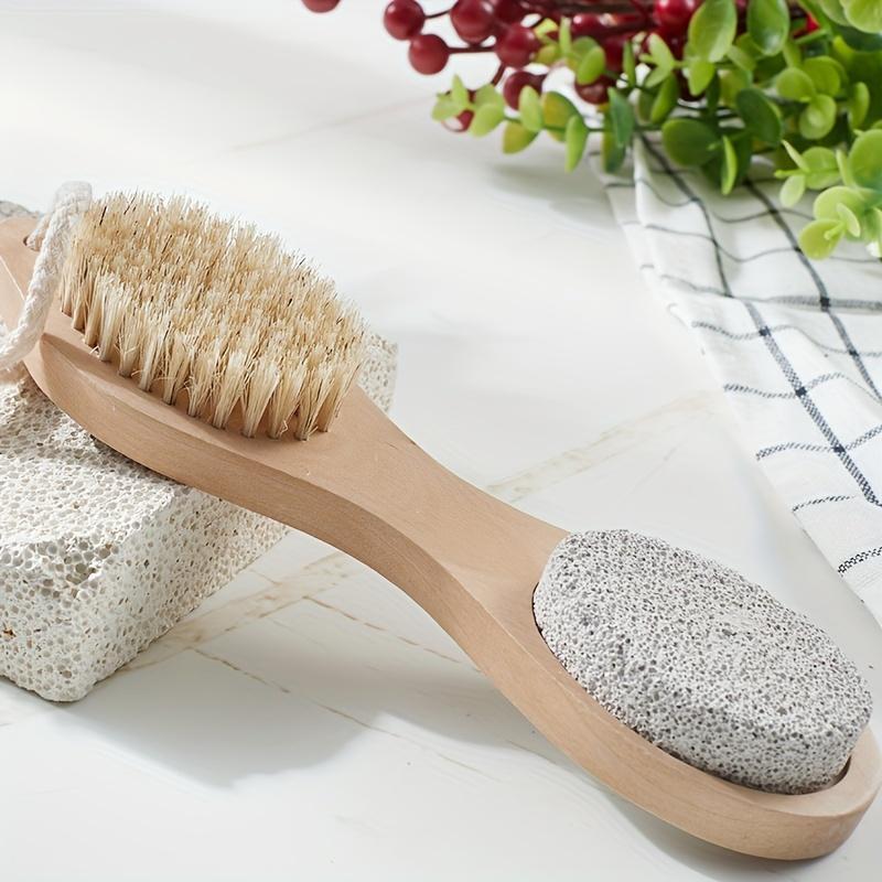 Double Sided Wooden Foot Scrubber, Foot Dead Skin Remover, Exfoliating Foot Scrubber, Pedicure Foot Care Tool