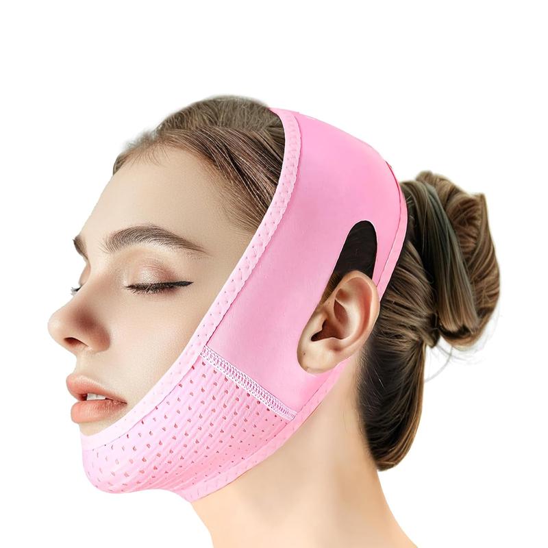 Reusable V Line Lifting Mask with Chin Strap, V Shaped Face Mask for Sagging, Jaw Exerciser