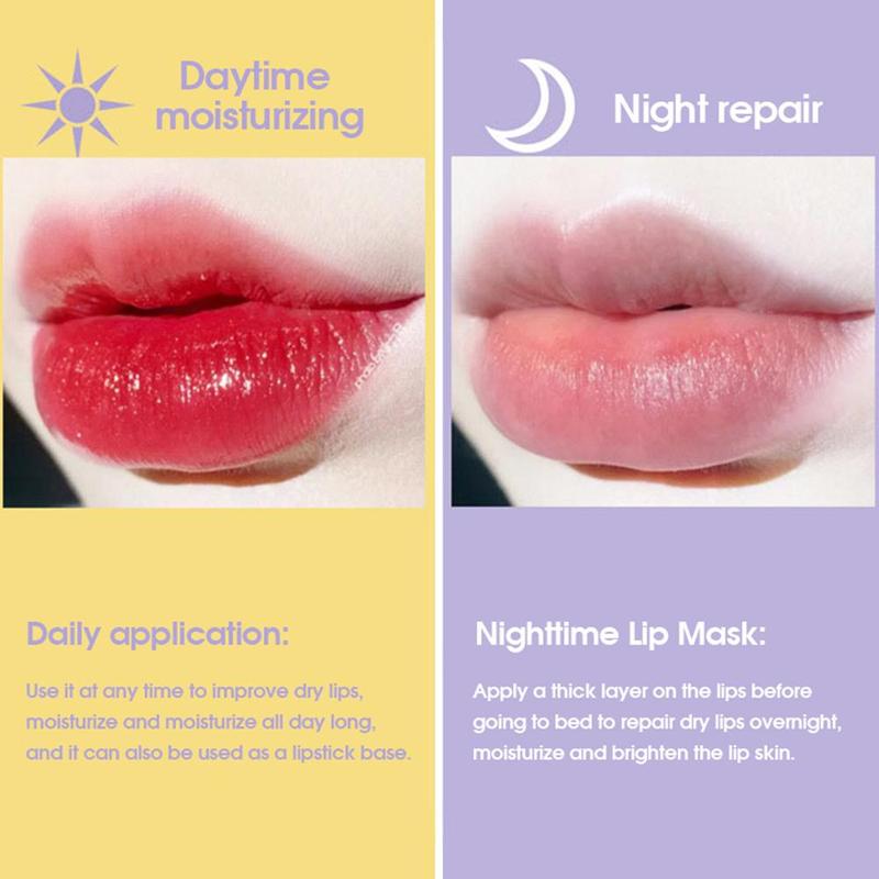 Hydrating Day & Night Moisturizing Skincare Lip Butter Balm for Women, Comfort Anti-drying Lip Care Product, Nourishing Overnight Skincare Lip Moisturizer