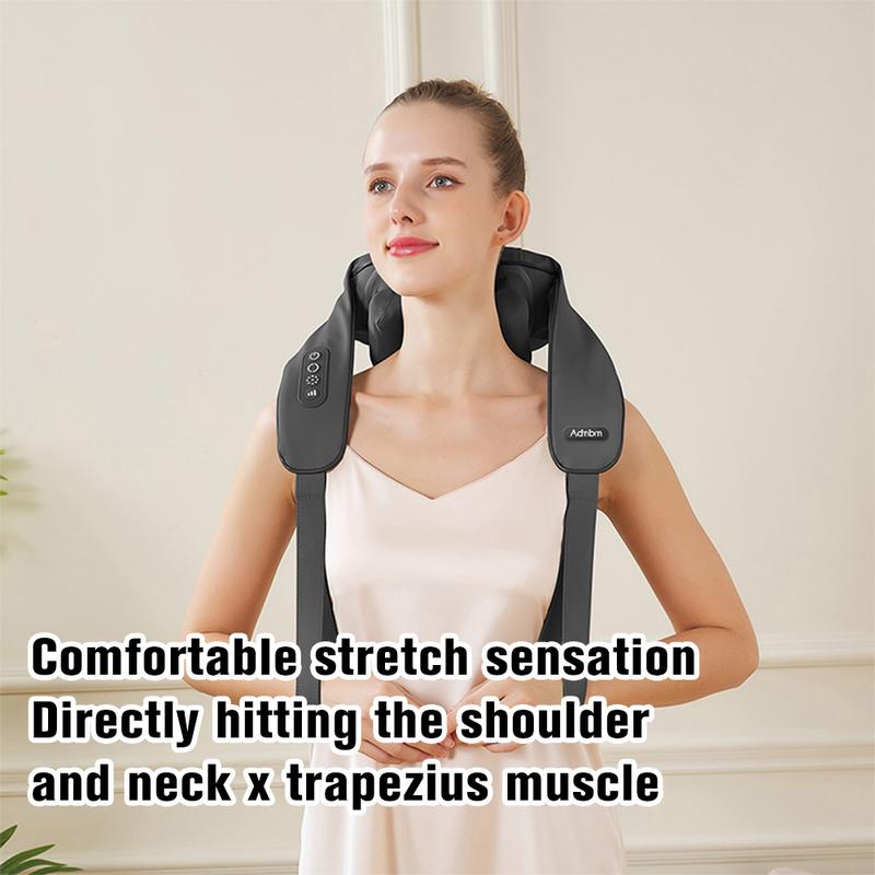 Neck Massager for Pain Relief Deep Tissue, Portable Shiatsu Shouder Back Massager with Heat, Gifts for Women and Men, Electric Massagers for Neck, Back, Shoulder