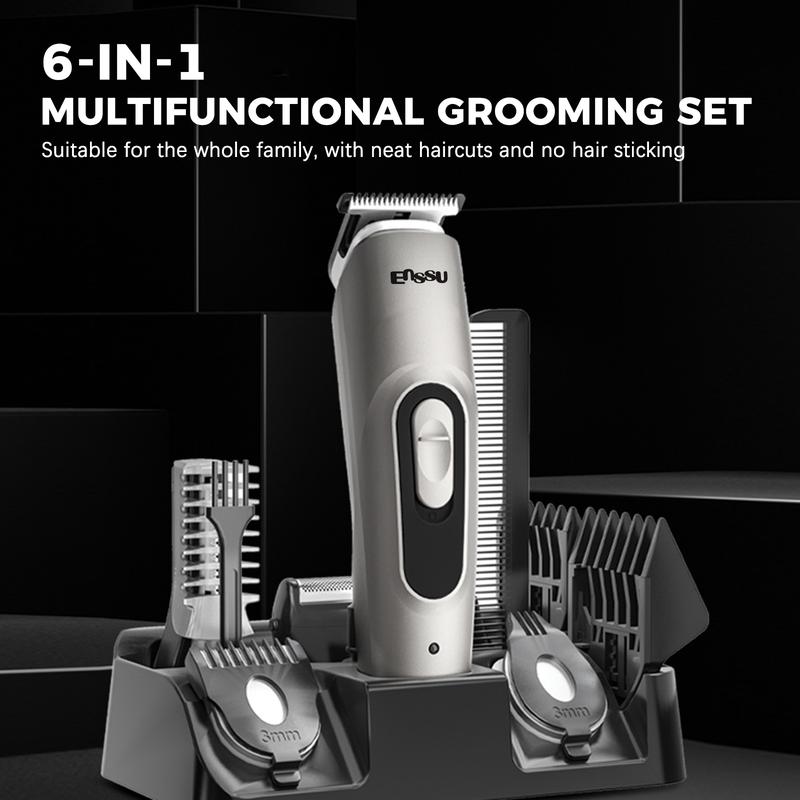 Cordless Beard Hair Trimmer for Men All-in-One Mens Grooming Kit with Trimmer for Beard, Nose,face, Cordless Hair Clippers Electric Razor, gift Comfort for men