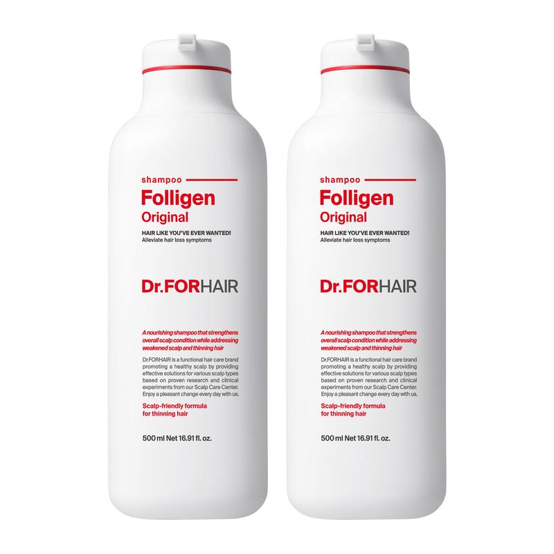 Dr.FORHAIR Set of (2) Folligen Original Shampoo 500ml Conditioner Haircare Cleansing Cleanser