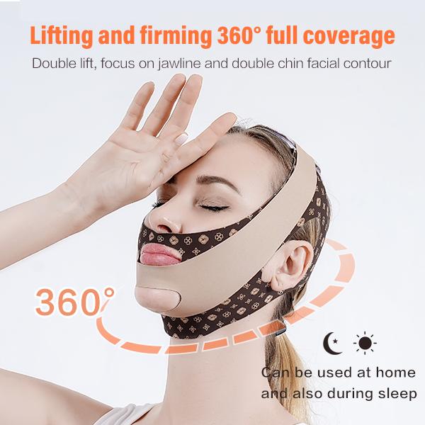 V Line Face Mask Shaping Lifting Belt Double Chin Reduction Jawline Contour Enhancer Face Slimming Firming Tightening Mask Skincare Comfort